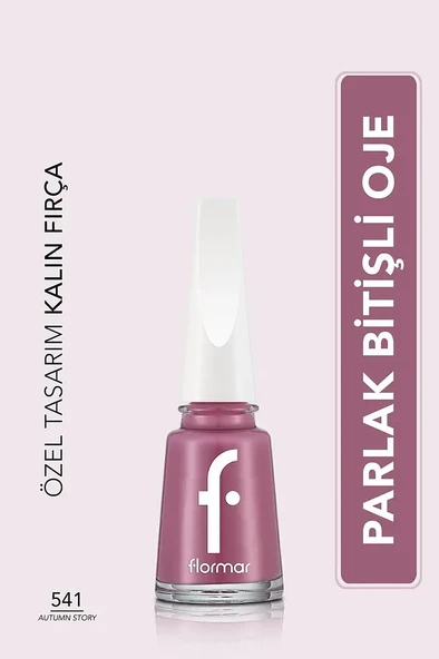 Flormar Klasik Parlak Bitişli Yüksek Pigmentli Oje - Nail Enamel -541 Autumn Story ürün görseli 1