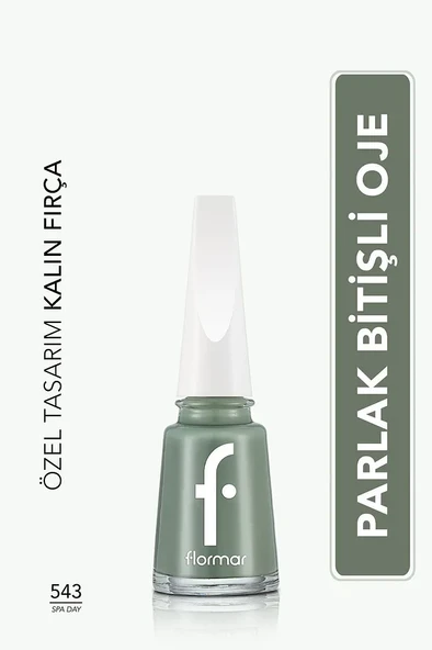 Flormar Klasik Parlak Bitişli Yüksek Pigmentli Oje - Nail Enamel -543 Spa Day ürün görseli 1