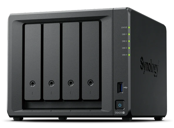 SYNOLOGY DS425+ DiskStation Intel J4125/2GB DDR4 Maks.6GB/43.5"/2.5" HDD/SSD + 2NVMe M2 SSD Yuva Destekli Nas Storage ürün görseli 1