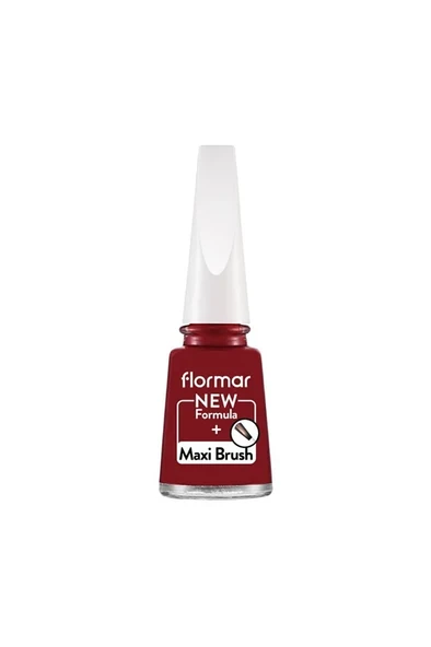 Flormar Nail Enamel Yüksek Pigmentli & Parlak Bitişli Oje Fne-228 Bordeaux Red ürün görseli 1