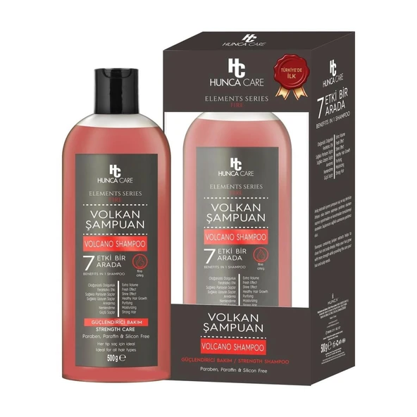 Hunca Care Volkan Şampuan 500 Ml Güçlendirici 7 Etki Birarada ürün görseli 1