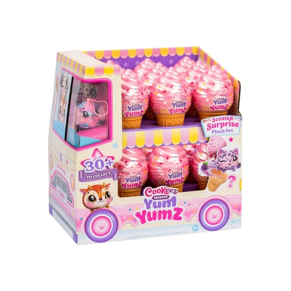CKE07000 Cookeez Makery Yum Yumz Dondurma Tekli Paket Kokulu Peluş ürün görseli 1