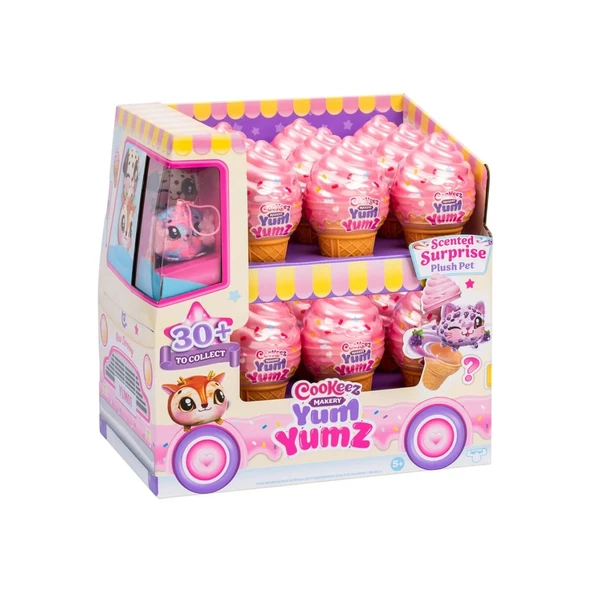 CKE07000 Cookeez Makery Yum Yumz Dondurma Tekli Paket Kokulu Peluş ürün görseli 1