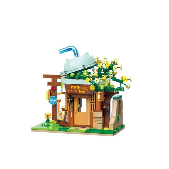 KP-28021 Keeppley Milk Tea Shop Blok Seti -Vagon life ürün görseli 1