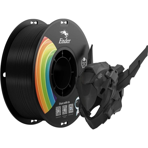 Creality Ender Pla+ Filament Siyah 1.75mm 1kg ürün görseli 1
