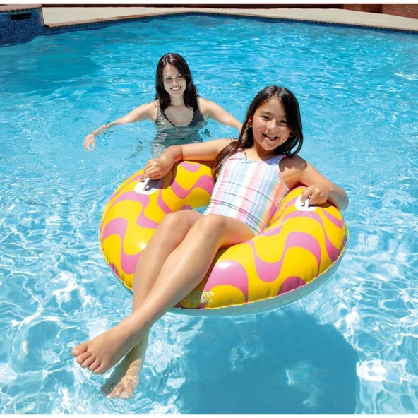 59256 Tutamaçlı Girdap Halkaları Desenli Simit 91 cm ürün görseli 1