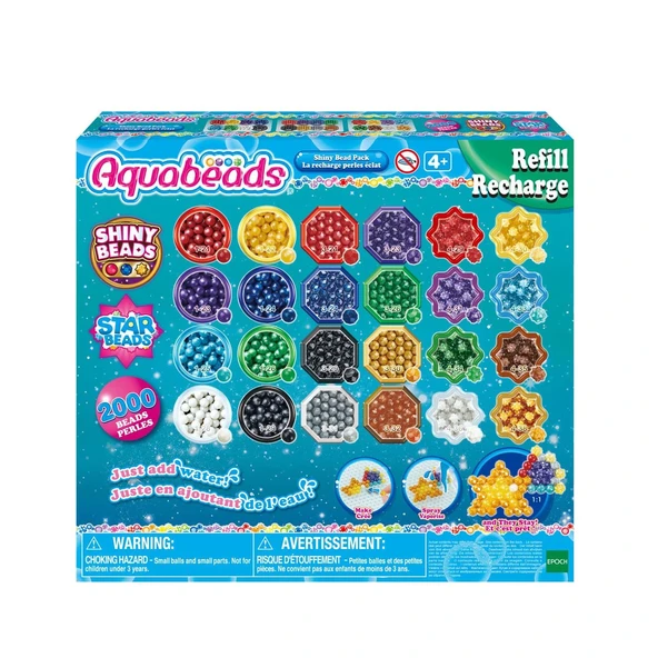 31995 AquaBeads Parlak Boncuk Paketi (yedek paket) 2000 parça +4 yaş ürün görseli 1