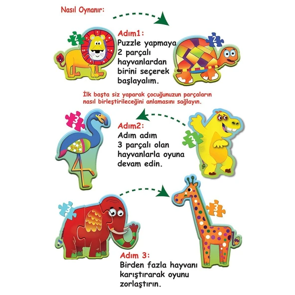 1727 BABY PUZZLE BENİM İLK PUZZLEM ORMAN HAYVANLARI ürün görseli 1