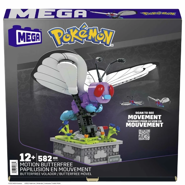 HKT22 MEGA™ Pokémon™ Motion Butterfree 582 parça +12 yaş ürün görseli 1