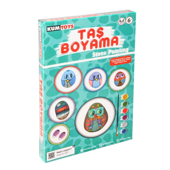 5307 Kumtoys Taş Boyama - Stone Painting / +6 yaş ürün görseli 1