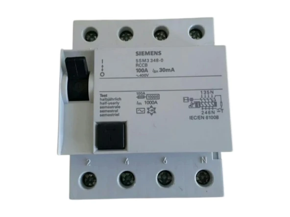 SİEMENS 3X100A 300 mA YANGIN KORUMA ROLESİ(5SM3648-0) ürün görseli 1