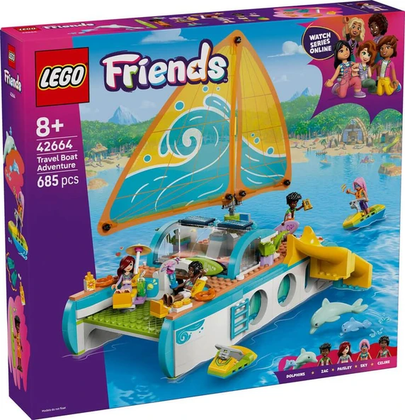 LEGO Friends 42664 Travel Boat Adventure ürün görseli 1