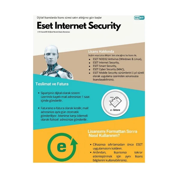 Eset Internet Security 1 Kullanıcı 1 Yıl Kutu Ürün - Resim 2