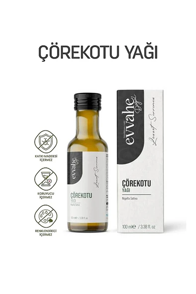 Evvahe Doğal Çörekotu Yağı 100 ml ürün görseli 1