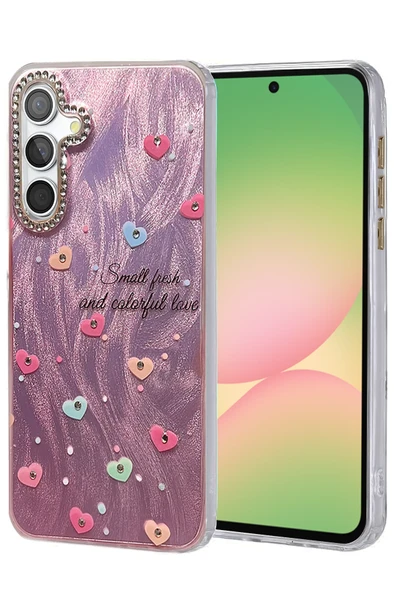 Samsung Galaxy A14 4G Kılıf Parlak Desenli Taşlı Azn-Blade ürün görseli 1