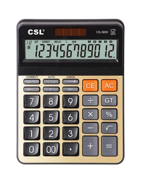 CSL CS-3809 12 Hane Masa Tipi Hesap Makinesi ürün görseli 1