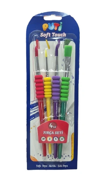 PUTI 4 LU FIRCA SETI  BLISTERLI 11813 ürün görseli 1