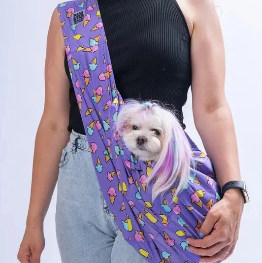 PTTAVM: Pawstar Ice Cream Crossbody Küçük Irk Köpek Çapraz Taşıma