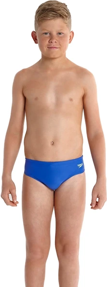 Speedo Endurance 10 Erkek Çocuk Slip Yüzücü Mayosu Mavi-Sarı ürün görseli 1