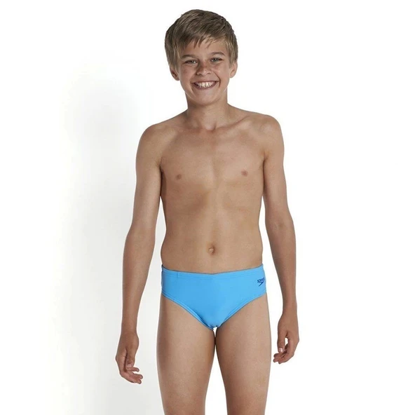 Speedo Logo Endurance 10 Brief Erkek Çocuk Yüzücü Mayosu Mavi ürün görseli 1