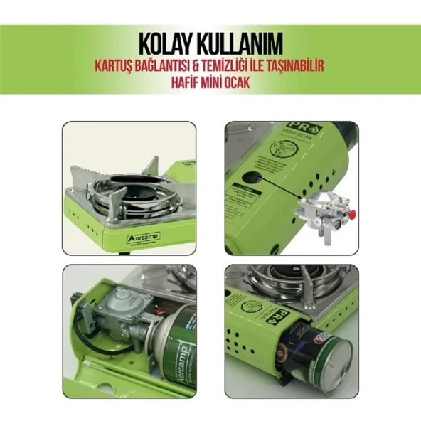 Orcamp Tekli Mini Portatif Ocak - Resim 6