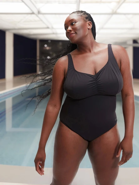 Speedo Spdscu Aquanıte Kadın Yüzücü Mayosu Siyah ürün görseli 1