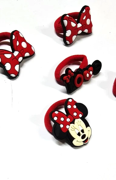 Minnie Lastikli Toka 5 Adet - Resim 2