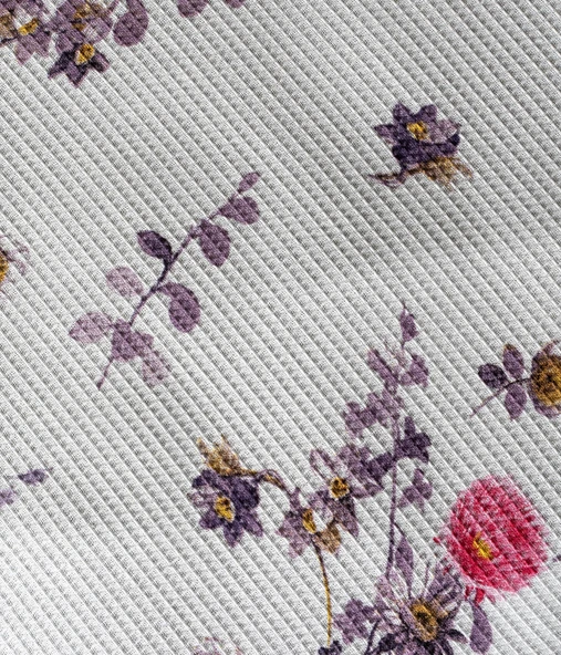 Cotton Collection Çift Kişilik Pike Flora - Resim 3