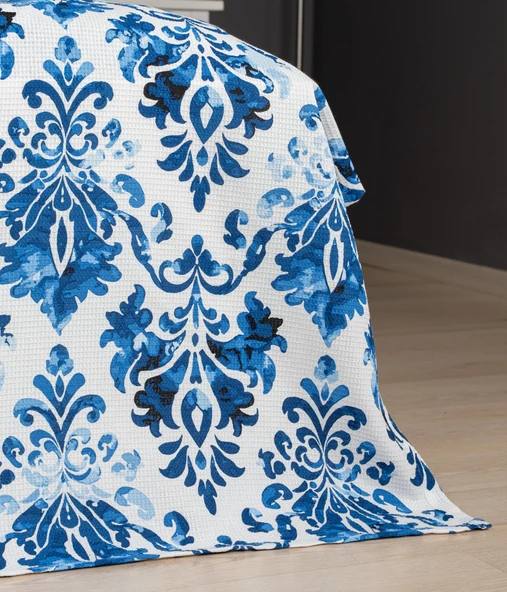 Cotton Collection Çift Kişilik Pike Akdeniz - Resim 3