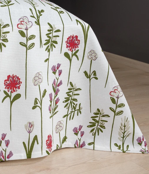 Cotton Collection Çift Kişilik Pike Fleur - Resim 3