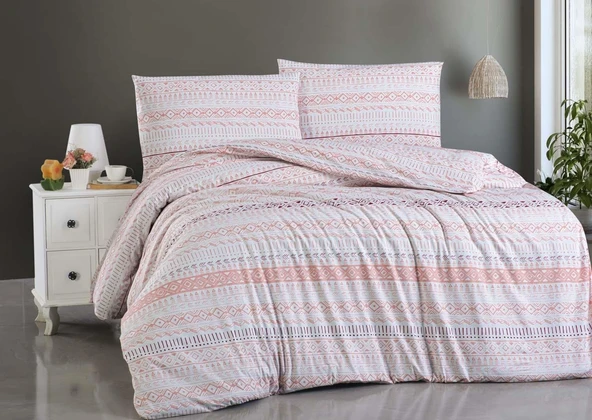 Cotton Collection Ranforce Çift Kişilik Nevresim Seti Havana ürün görseli 1