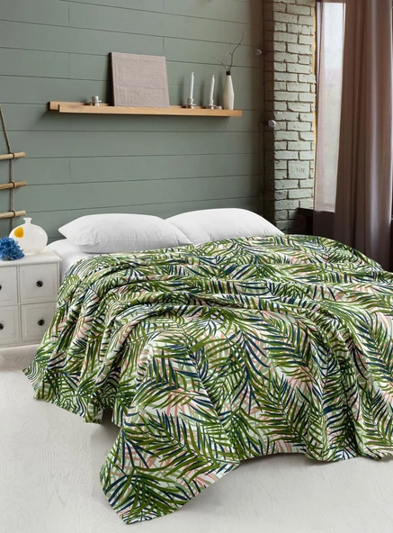 Cotton Collection Pike Tek Kişilik Pike Green Living ürün görseli 1
