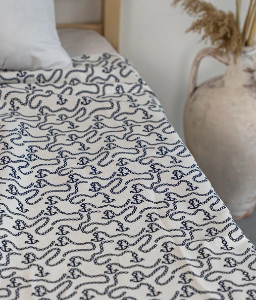 Cotton Collection Çift Kişilik Pike Çapa - Resim 2