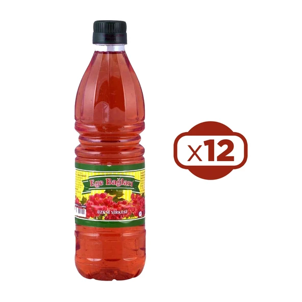 Ege Bağları Üzüm Sirkesi 750 ml x 12 Adet ürün görseli 1