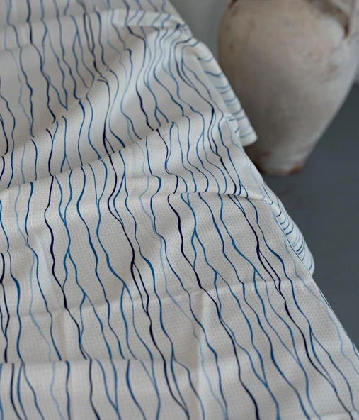 Cotton Collection Çift Kişilik Pike Stripe - Resim 3