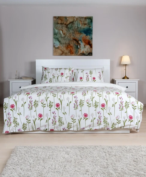 Cotton Collection Çift Kişilik Nevresim Seti Fleur ürün görseli 1
