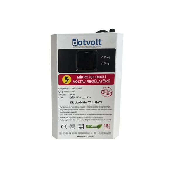 Dotvolt VOLT MN 2000 VA MonoFaze Kombi Voltaj Regülatörü ürün görseli 1
