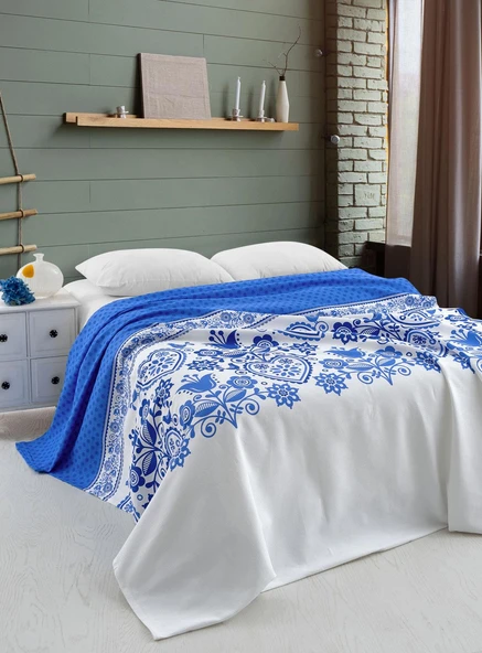 Cotton Collection Çift Kişilik Pike Tulip ürün görseli 1
