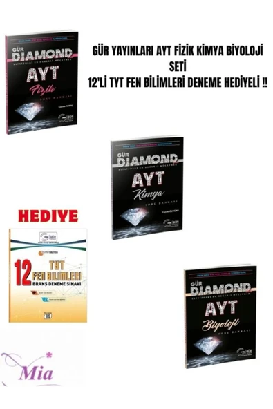 GÜR AYT FİZİK KİMYA BİYOLOJİ SETİ ürün görseli 1