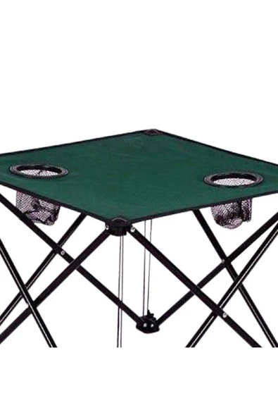 Katlanır Kamp Masası 47 Cm Yeşil - Resim 3