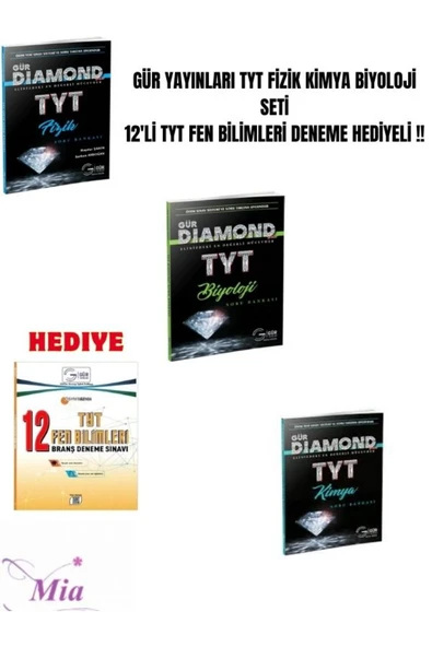 GÜR TYT FİZİK KİMYA BİYOLOJİ SETİ ürün görseli 1