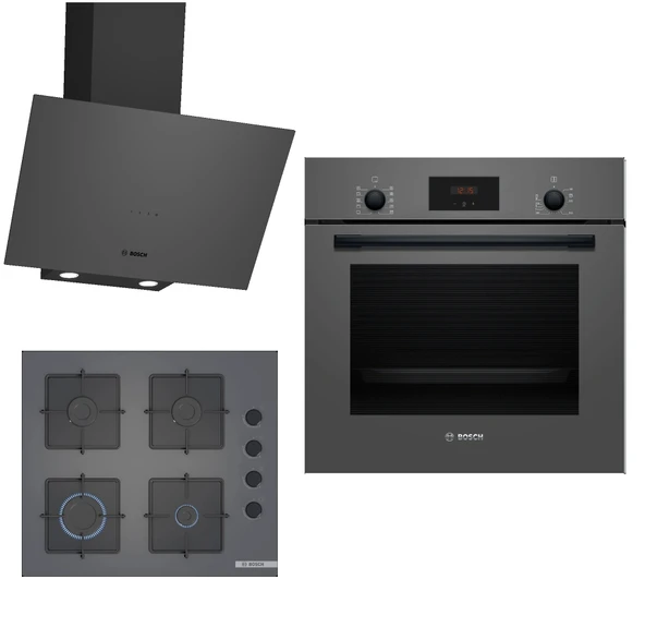 Bosch Hbf512bh1t-pop6c9p30o-dwk64pj70t Ankastre Gri 3 Lü Set 312 ürün görseli 1