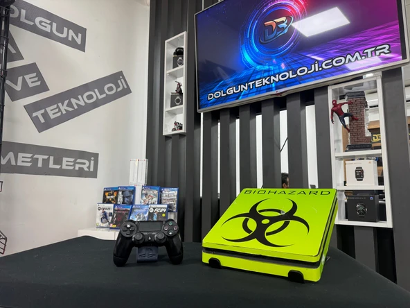 PlayStation 4 Slim 1TB Tek Kol Biohazard Kaplama (İKİNCİ EL) ürün görseli 1