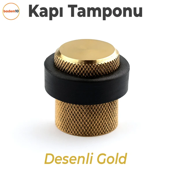 Kapı Stoperi Tamponu Gold Altın Vidalı Metal Tutacağı Tutucu Altı Kolu Pencere Stopu Takozu Sürgülü ürün görseli 1