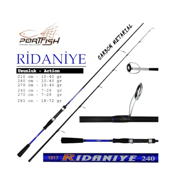 Portfish Ridaniye Spin Kamışı 270 cm 10-40 gr ürün görseli 1