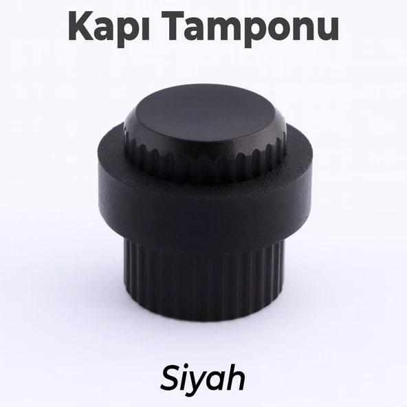 Kapı Stoperi Tamponu Siyah Vidalı Metal Tutacağı Tutucu Altı Kolu Pencere Stopu Takozu Sürgülü Kapı ürün görseli 1