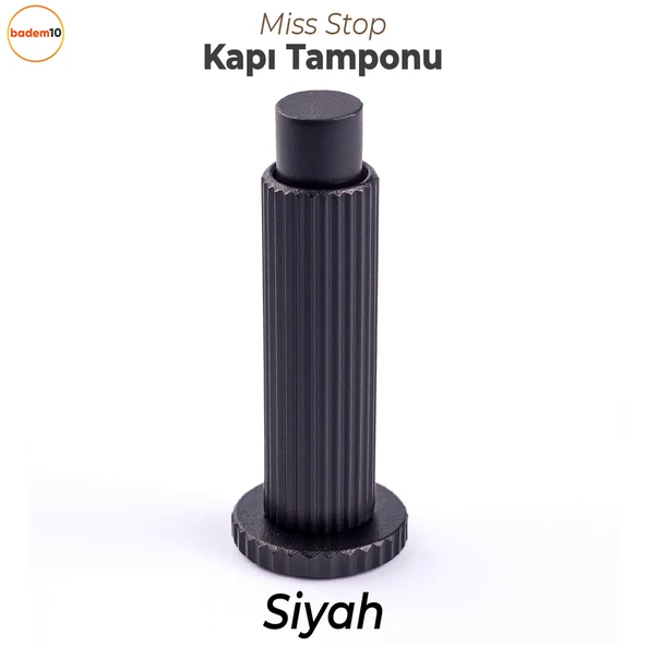 Kapı Stoperi Tamponu Çizgili Siyah Vidalı Metal Tutacağı Tutucu Kapı Arkası Duvar Kolu Stopu Takozu ürün görseli 1