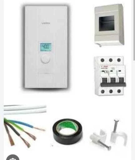 Veito Blue S 380V Elektrikli Şofben Merkezi Sistem 24 kW dijital Kablo Uzunluk Seceneklı Tamtakım Set ürün görseli 1