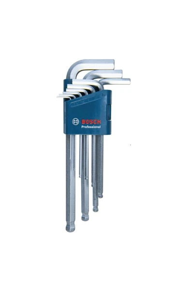 Bosch Professional Alyan Anahtar Takımı Hex 9 Parça - 1600A01TH5 ürün görseli 1