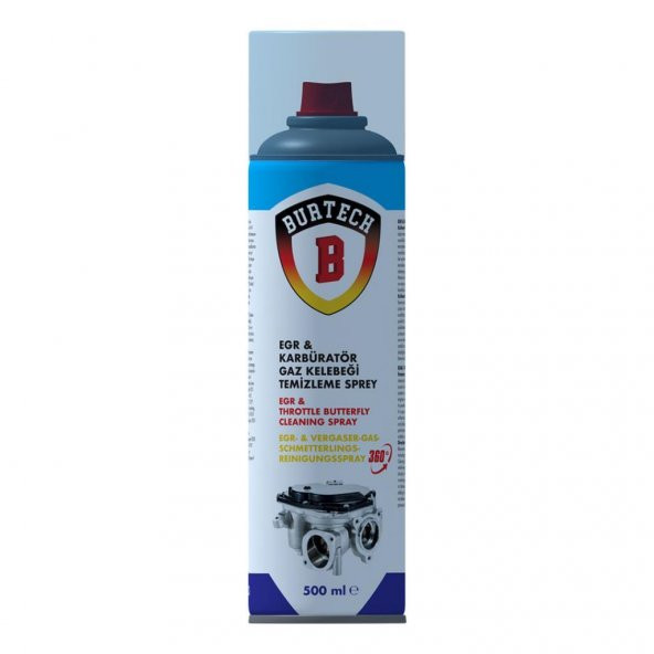 Burtech Egr Karbüratör Gaz Kelebeği Temizleyici Sprey 500 Ml ürün görseli 1